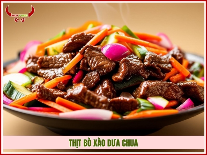 Thịt bò xào dưa chua