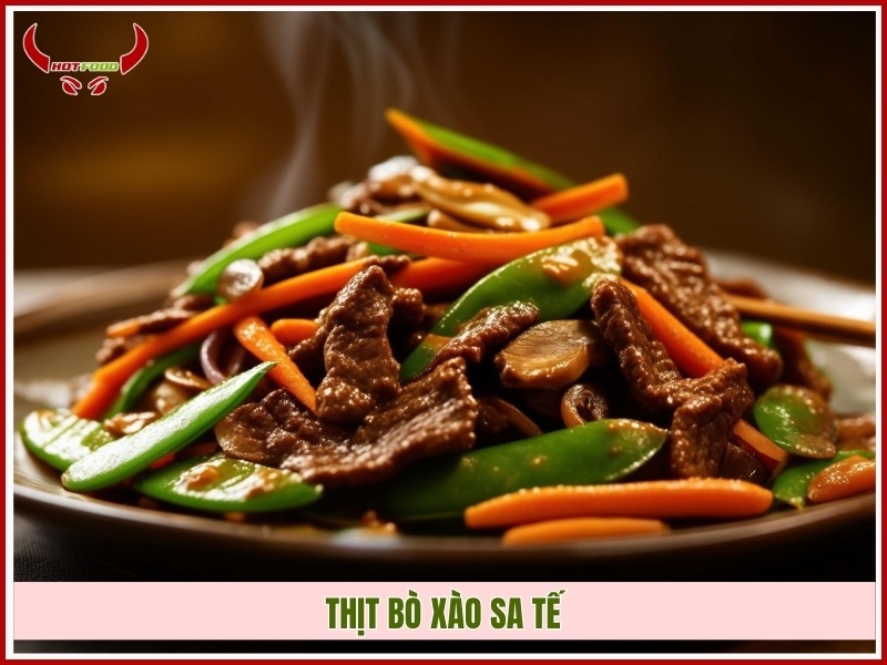 Thịt bò xào sa tế