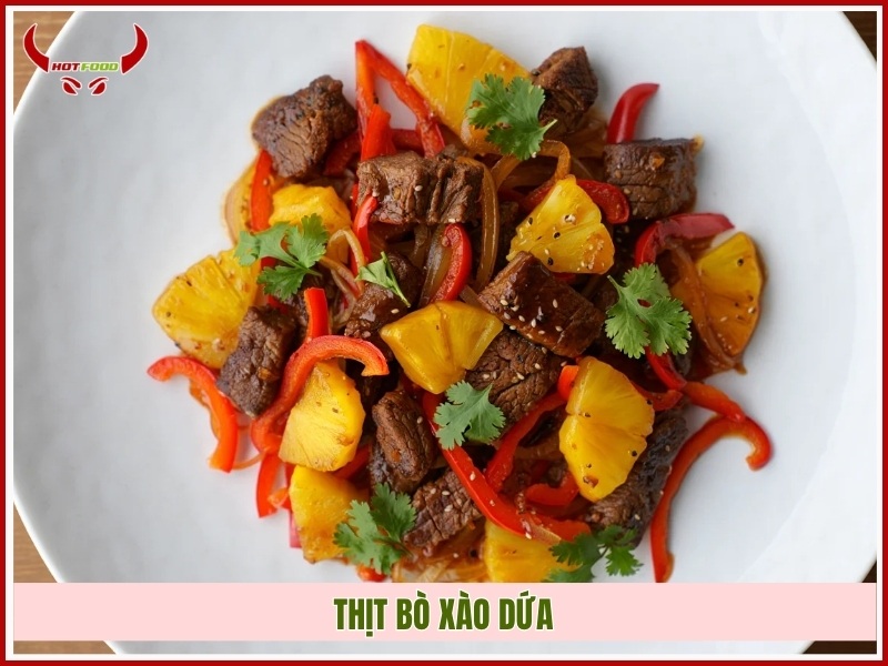 Thịt bò xào dứa