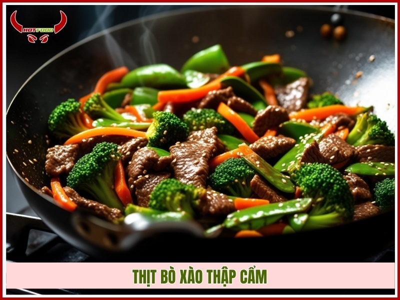 Thịt bò xào thập cẩm