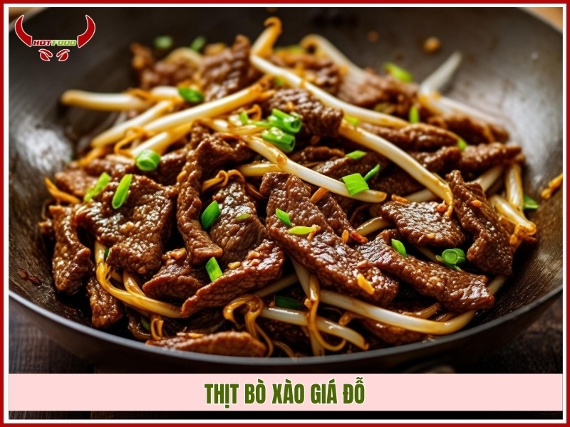 Thịt bò xào giá đỗ