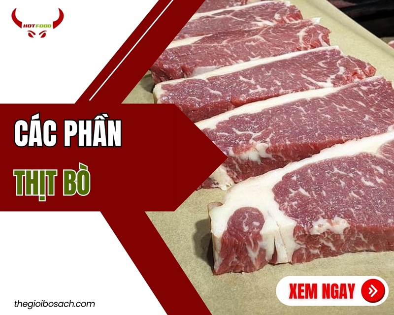 các phần thịt bò
