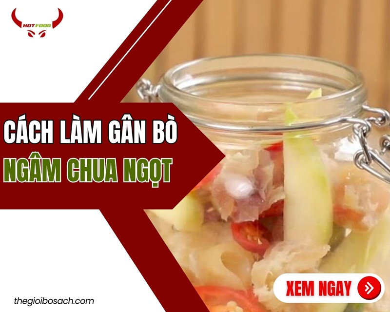 Cách làm gân bò ngâm chua ngọt