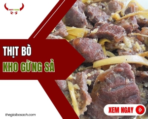 Bí quyết nấu thịt bò kho gừng sả THƠM NGON