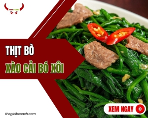 Thịt bò xào cải bó xôi