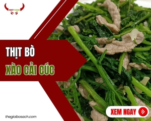 Thịt bò xào cải cúc