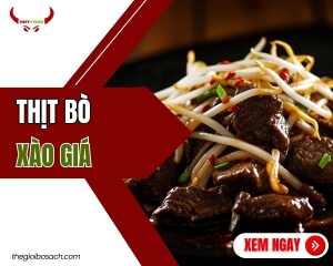 Thịt bò xào giá
