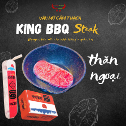 Thăn ngoại trâu vân mỡ cẩm thạch - Marbled Buffalo Striploin