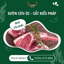 Sườn Cừu Úc - Cắt kiểu Pháp