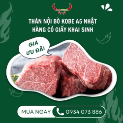Thăn Nội Bò Kobe A5 Nhật (Có Giấy Khai Sinh)