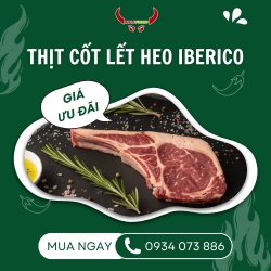 Thịt cốt lết heo IBERICO