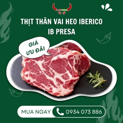 Thịt thăn vai heo Iberico